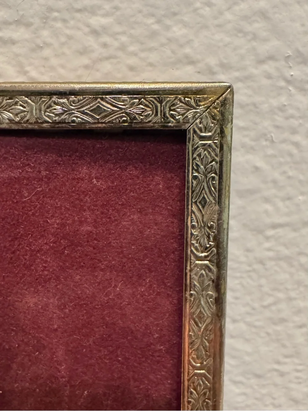 Vintage Brass 8x10 Victorian Style Picture Frame, No easel